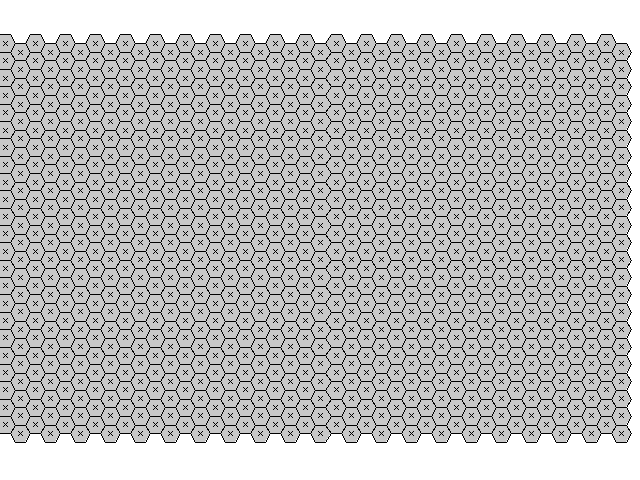 Hexagon grid map